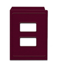 Tax Compatible Software Folder- Large Windows, Maroon, Top-Staple (Blank)